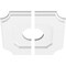 Ekena Millwork Locke Architectural Grade PVC Contemporary Ceiling Medallion, Two Piece, 10"OD x 3"ID x 6"C x 1"P CMP10LE2-03000 - alternate 3